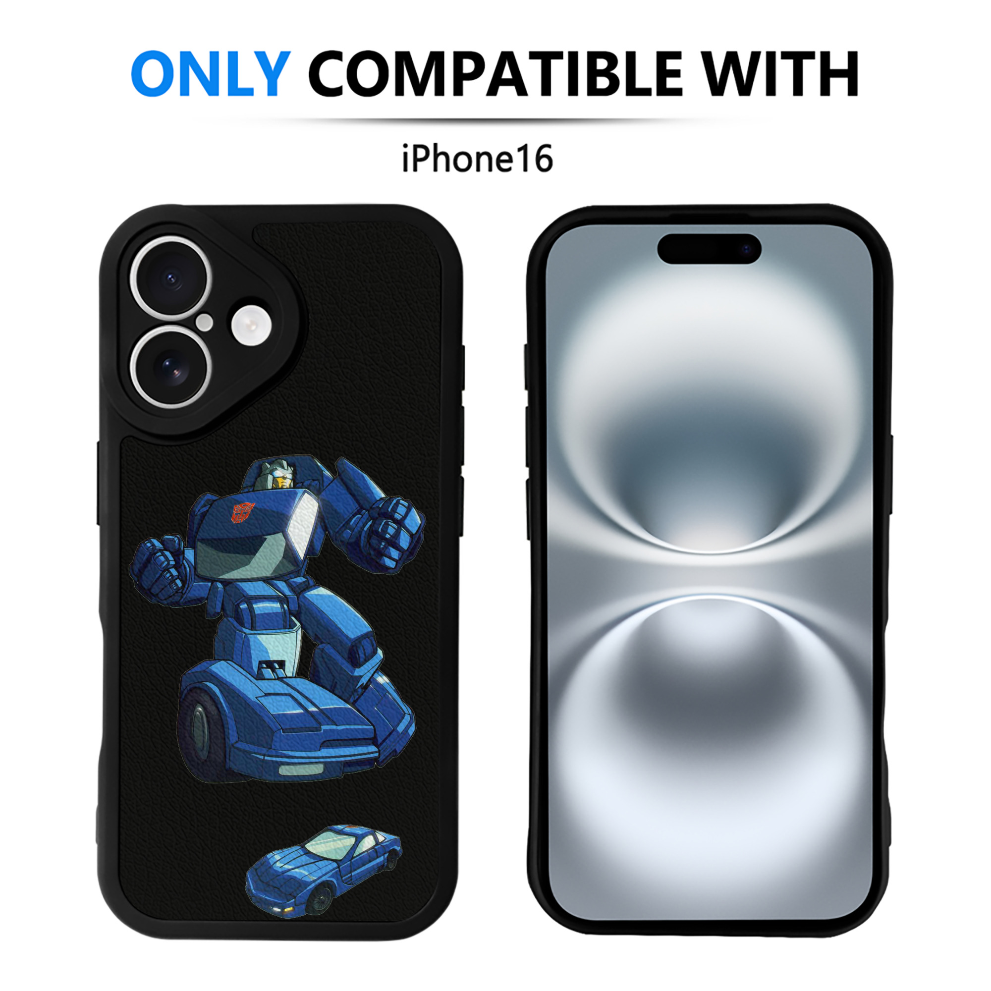 （画像用）  【iPhone 16シリーズ対応】シリコンスマホケース（レザー調） 材質：シリコン